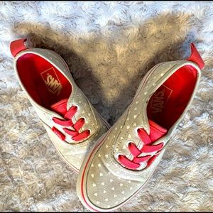 Grey & Pink Girls Vans